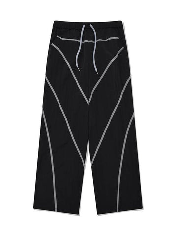 Intergalactic Easy Pants Unisex Nylon Track Pants Black - PHOS333 - BALAAN 1