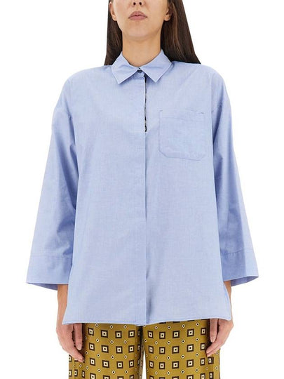 Shirt 2391160839600 001 AZZURRO - S MAX MARA - BALAAN 2