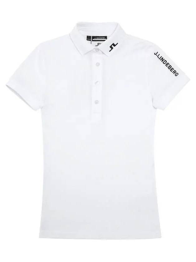 Women's Tour Tech Golf Polo White - J.LINDEBERG - BALAAN 2