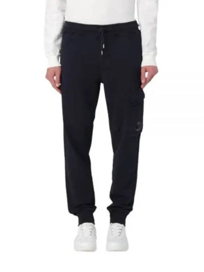 Diagonal Fleece Cargo Track Pants Navy - CP COMPANY - BALAAN 2