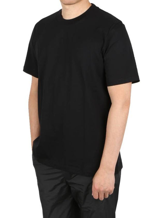 Basic Short Sleeve T-Shirt Black - JIL SANDER - BALAAN.