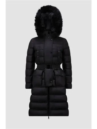 Chloe Black Fur Women s Long Padding J2 093 1C00023 5968E 999 - MONCLER - BALAAN 1