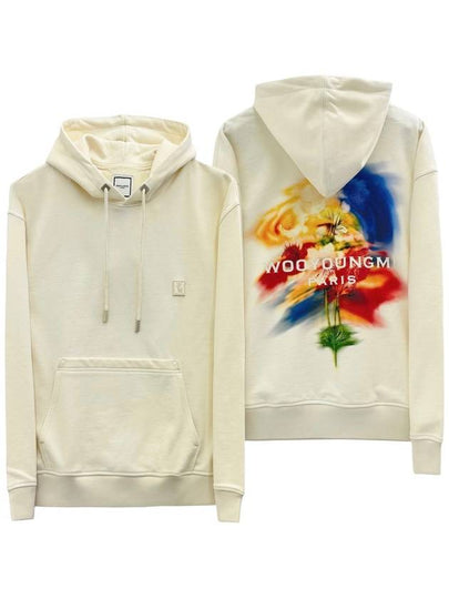 Swaying Flower Back Logo Hoodie Ivory - WOOYOUNGMI - BALAAN 2