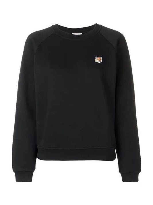 Fox Head Patch Adjusted Sweatshirt Black - MAISON KITSUNE - BALAAN.