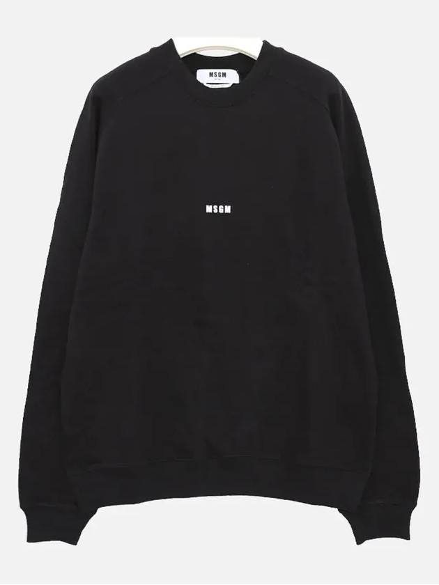 Men's Logo Printing Sweatshirt Black - MSGM - BALAAN 3