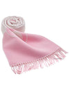 Interlocking G Wool Cashmere Scarf Rose Pink Ivory 7154973GB025878 - GUCCI - BALAAN 10