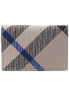 Check Pattern Card Wallet Beige - BURBERRY - BALAAN 5