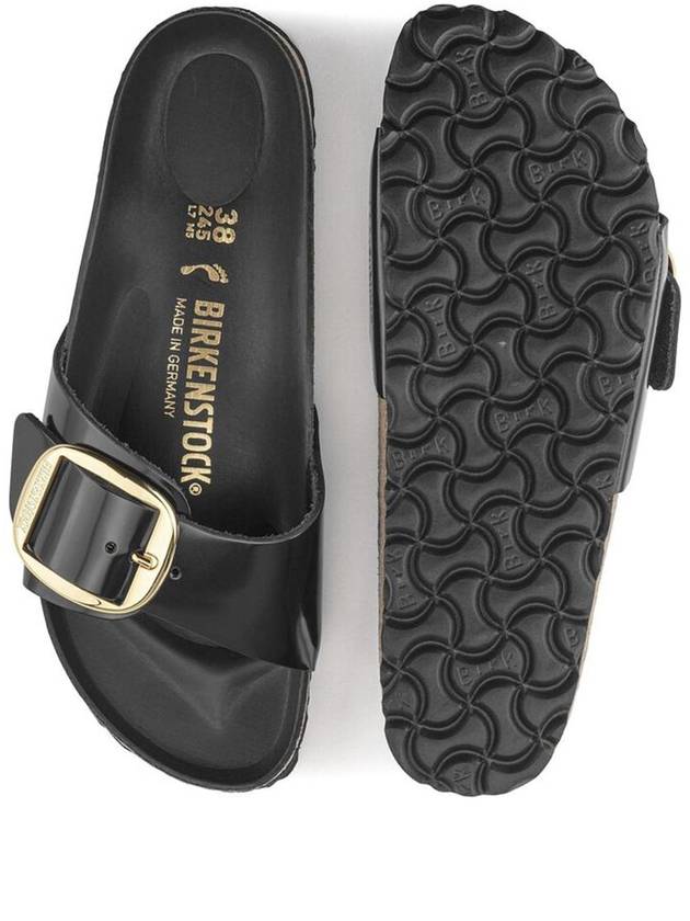 Madrid Big Buckle Slippers Black - BIRKENSTOCK - BALAAN 9