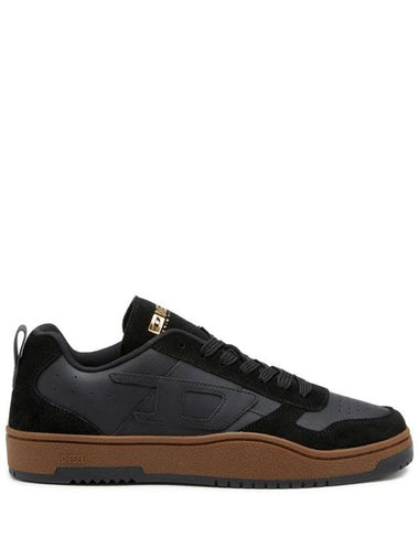 S Ukiyo V2 Leather Low Top Sneakers Black - DIESEL - BALAAN 1