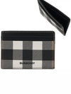 Check Print 2-tier Card Wallet Dark Burch Brown - BURBERRY - BALAAN 3