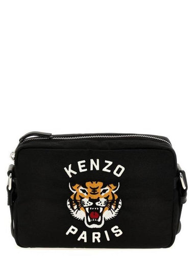 Varsity Tiger Embroidery Cross Bag Black - KENZO - BALAAN 1