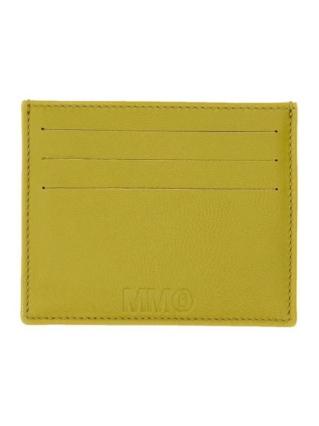 Stitched Leather Card Wallet Green - MAISON MARGIELA - BALAAN 1