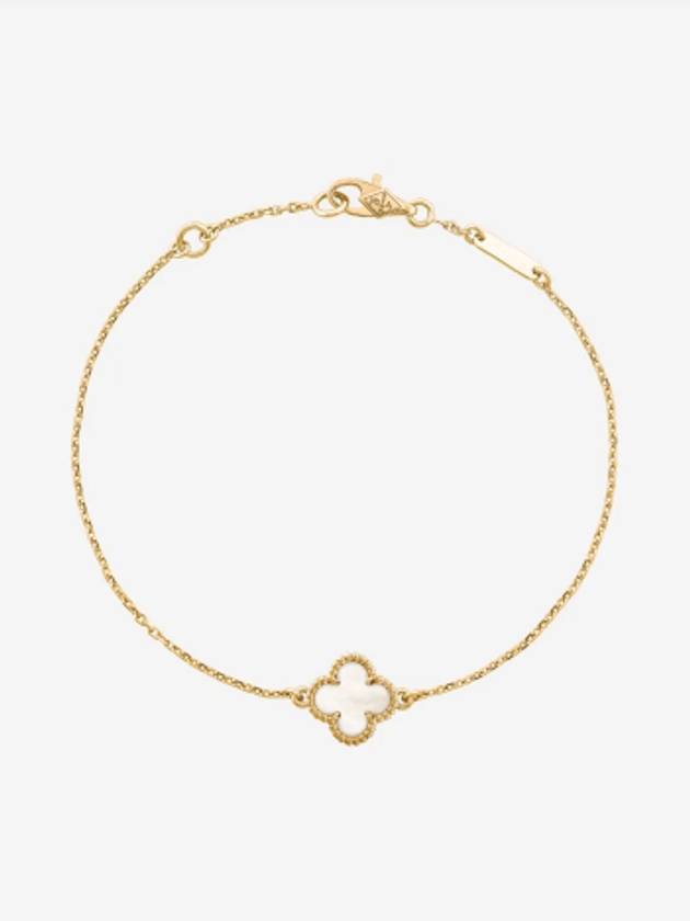 Sweet Alhambra Pendant Bracelet Gold White - VANCLEEFARPELS - BALAAN 2