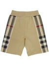 Kids Check Cotton Shorts Pants Archive Beige 8051437 A7026 - BURBERRY - BALAAN 2