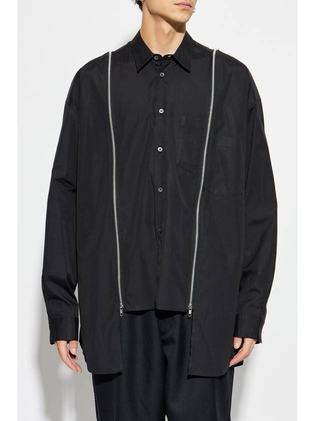 Comme Des Garçons Black Cotton Shirt, Unisex, Black - COMME DES GARCONS - BALAAN 5