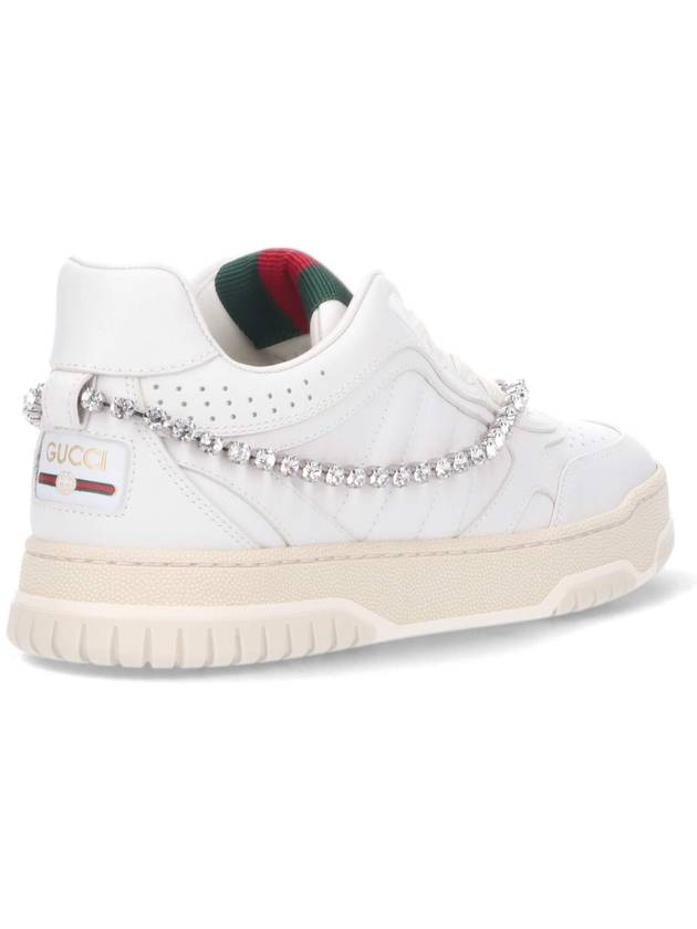 Women's Reweb Low Top Sneakers White - GUCCI - BALAAN 5