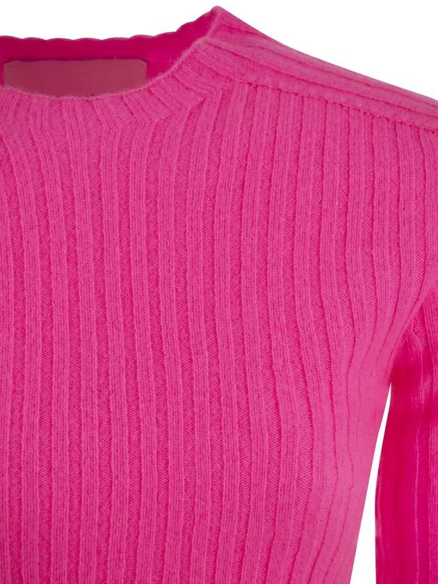 LULU - Ribbed cropped cashmere knitwear - VANISE - BALAAN 4