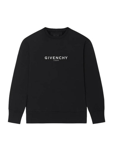 logo print slim fit sweatshirt black - GIVENCHY - BALAAN 1