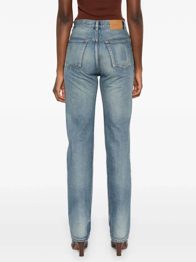 Denim Straight Jeans Blue - SAINT LAURENT - BALAAN 5