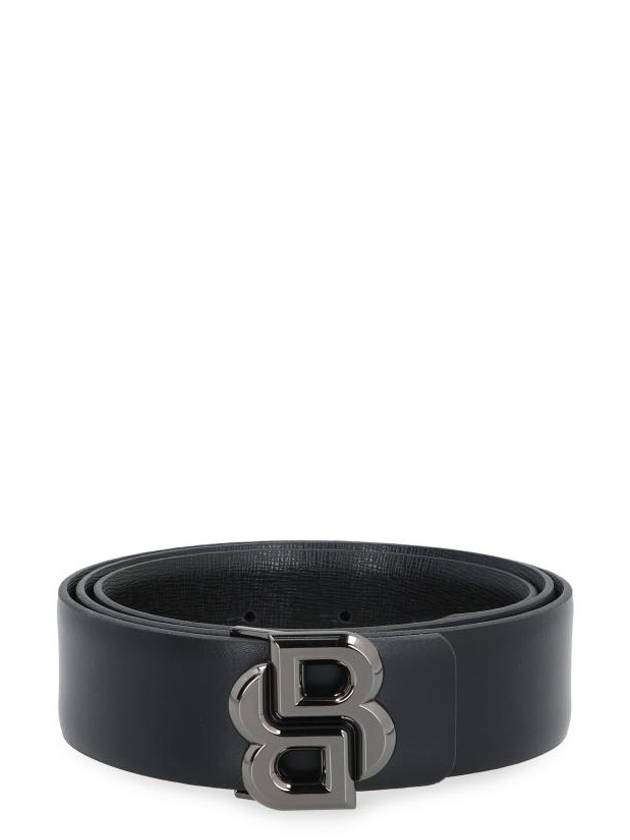 B Icon Leather Belt Black - HUGO BOSS - BALAAN 1