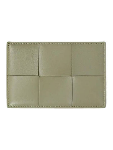 Intrecciato Leather Card Wallet Travertine - BOTTEGA VENETA - BALAAN 1