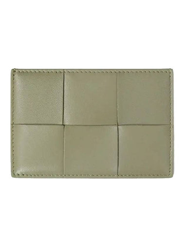 Intrecciato Leather Card Wallet Travertine - BOTTEGA VENETA - BALAAN 1