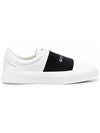 Men's City Court Band Logo Sneakers White - GIVENCHY - BALAAN 3