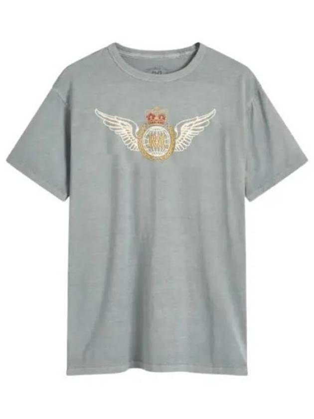 Rrl Air Force Graphic Short Sleeve T-Shirt Grey - POLO RALPH LAUREN - BALAAN 2