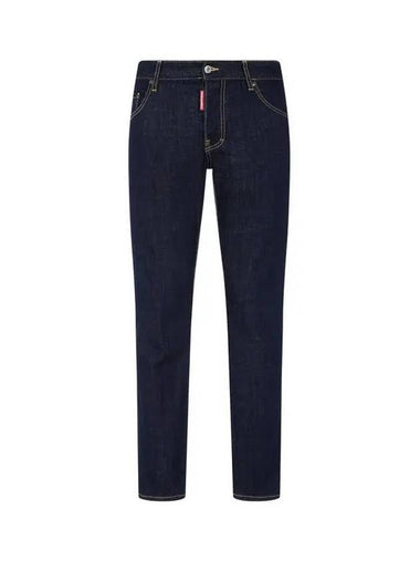 Men s Stitched Tight Skater Jeans Indigo - DSQUARED2 - BALAAN 1