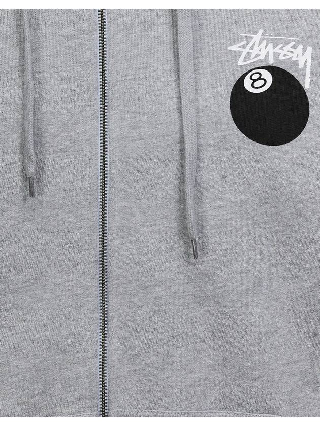 AU Australia SOLID 8BALL hooded zip up ST035201 STRONG GRAY MARL MENS M L - STUSSY - BALAAN 6