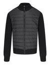 Men's Hybridge Logo Patch Knit Down Jacket Black - CANADA GOOSE - BALAAN 1