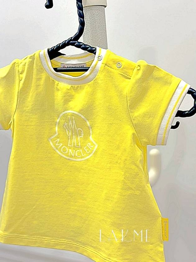 Logo short sleeve t shirt yellow G19518C73510 8790N - MONCLER - BALAAN 3