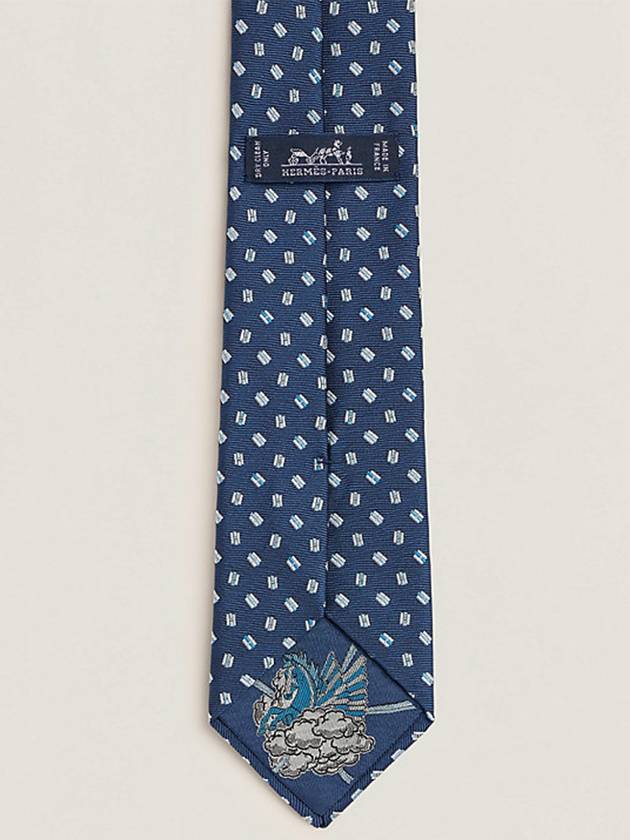 H Peagase Necktie navy - HERMES - BALAAN 4