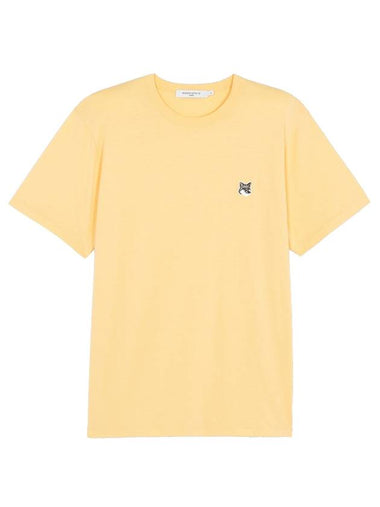 Grey Fox Head Patch Classic Short Sleeve T-Shirt Pale Orange - MAISON KITSUNE - BALAAN 1