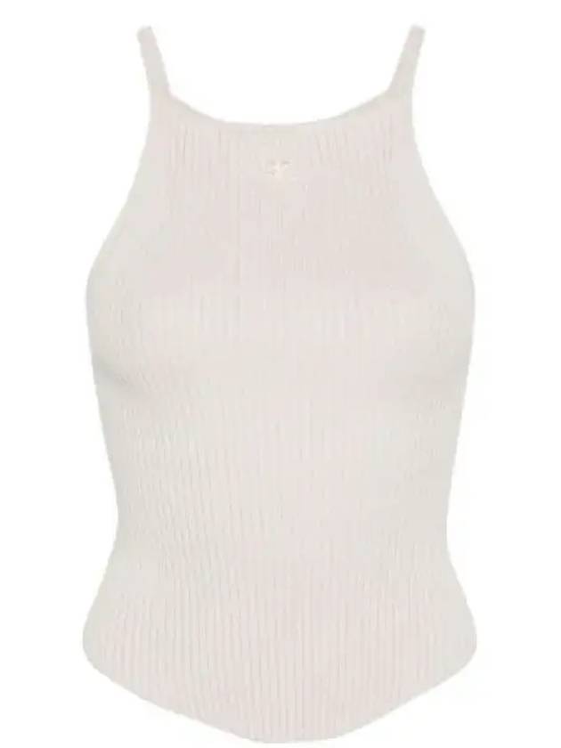 Holistic Ribbed Knit Sleeveless Lime Stone - COURREGES - BALAAN 2