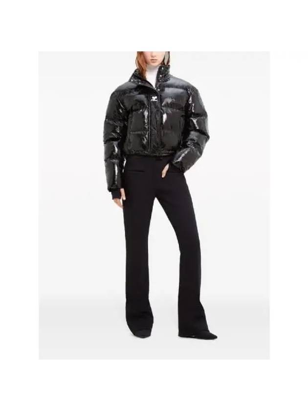 Vinyl Padding Jacket Black - COURREGES - BALAAN 3