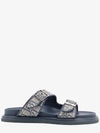 Aqua Oblique Jacquard Sandals Blue - DIOR - BALAAN 1