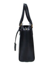 Triangle Logo Saffiano Tote Bag Black - PRADA - BALAAN 4