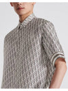 Oblique Short Sleeve Shirt Grey - DIOR - BALAAN 3