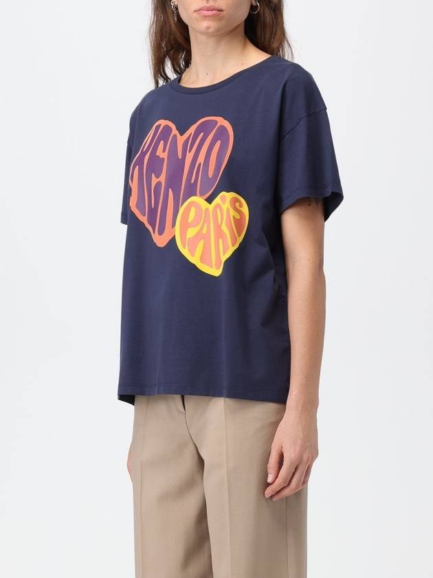 T-shirt Kenzo in cotone con stampa Heart Kenzo - KENZO - BALAAN 4