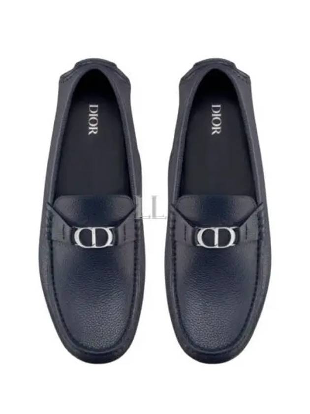 CD Signature Buckle Strap Loafers Blue - DIOR - BALAAN 2