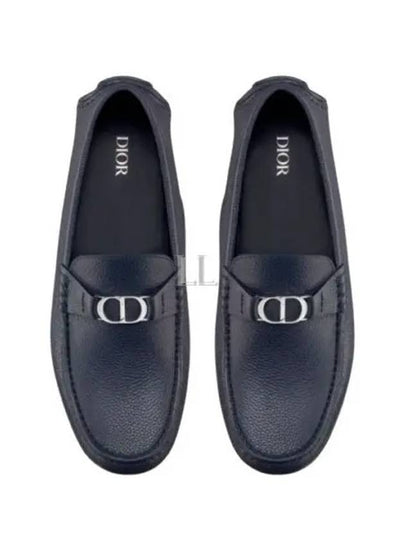 CD Signature Buckle Strap Loafers Blue - DIOR - BALAAN 2