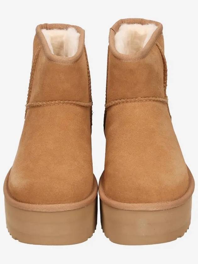 Classic Mini Platform Suede Winter Boots Chestnut - UGG - BALAAN 4