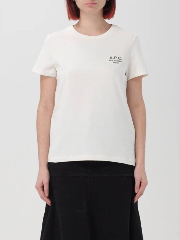 New Denise Logo Short Sleeve T-Shirt White - A.P.C. - BALAAN 4