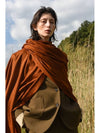 Cashmere Pashmina Muffler Autumn Orange - WILL'O THE WISP - BALAAN 3