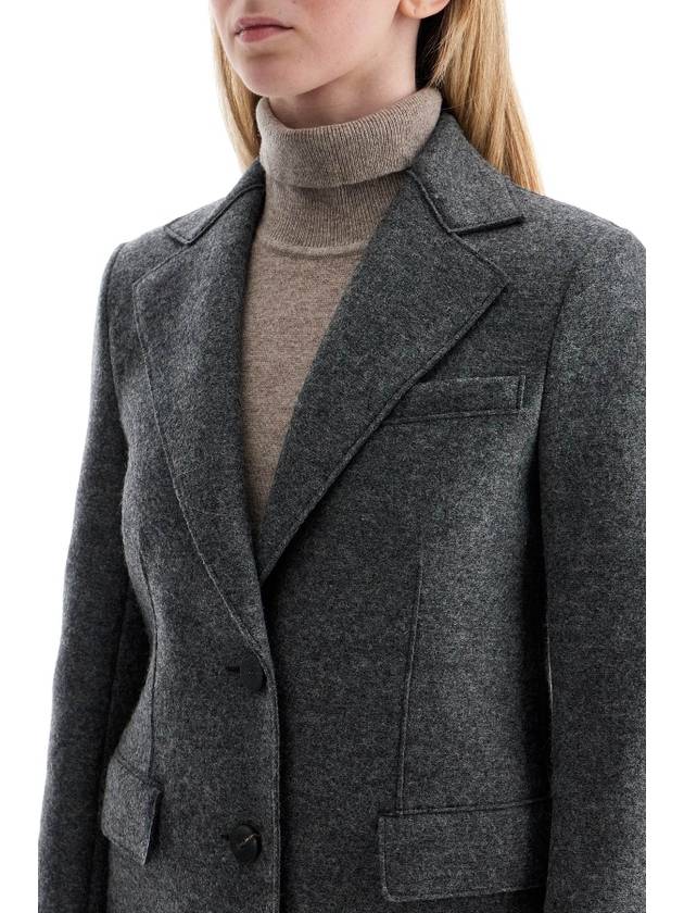 single-breasted coat in pressed wool - HARRIS WHARF LONDON - BALAAN 4