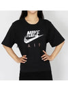 Women's Boxy Sportswear Short Sleeve T-Shirt Black - NIKE - BALAAN 2