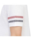 Men's RWB Stripe Cotton Polo Shirt White - THOM BROWNE - BALAAN 11