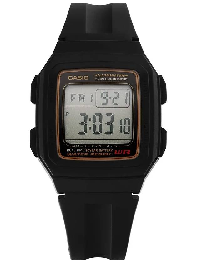 F 201WA 9ADF 9A Digital Square Sports Men s Urethane Watch - CASIO - BALAAN 6