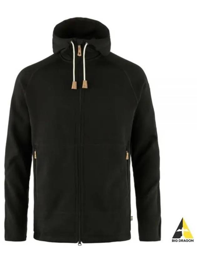 Men s OVIK FLEECE HOODIE Black 82252550 M - FJALL RAVEN - BALAAN 2